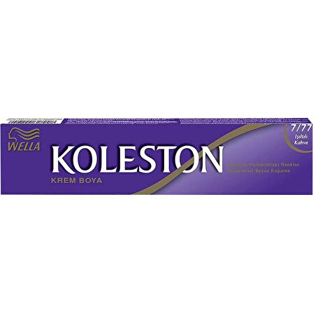 Koleston Tüp Boya 50 ml - 7.77 Işıltılı Kahve + 20 Vol Oksidan Peroksit