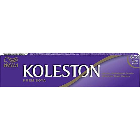 Koleston Tüp Boya 50 ml - 6.35 Elegant Kahve + 20 Vol Oksidan Peroksit