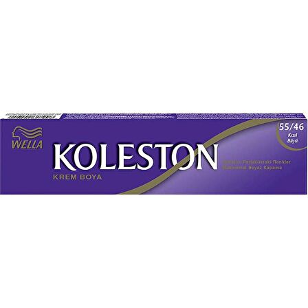 Koleston Tüp Boya 50 ml - 55.46 Kızıl Büyü + 30 Vol Oksidan Peroksit