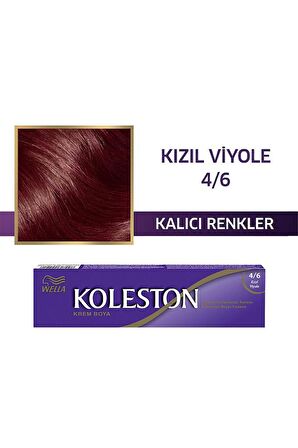 Koleston Tüp Boya 50 ml - 4.6 Kızıl Viyole + 20 Vol Oksidan Peroksit