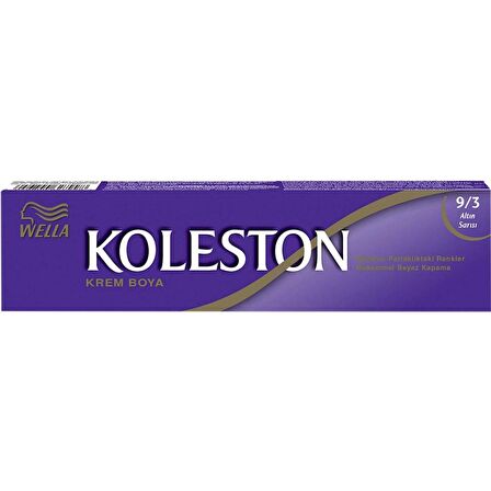 Koleston Tüp Boya 50 ml - 9.3 Altın Sarı 3 Adet