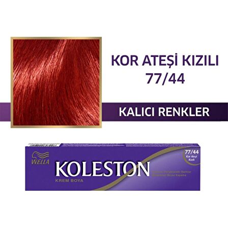 Koleston Tüp Boya 50 ml - 77.44 Kor Ateşi Kızılı 3 Adet