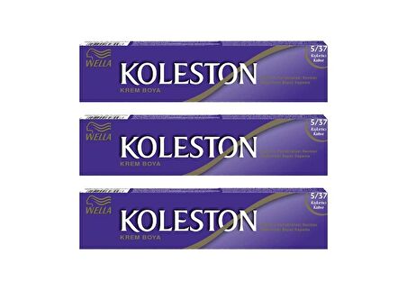 Koleston Tüp Boya 50 ml - 5.37 Kışkırtıcı Kahve 3 Adet