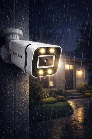 FURY 4 Ultra Warm LED Gece Renkli Görüntü Güvenlik Kamerası (Dış Mekan Su Geçirmez)