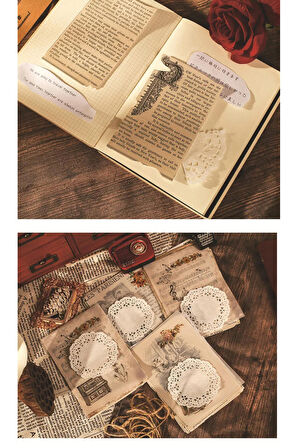 Vintage Scrapbook Kağıt 24 Adet / 12x17cm