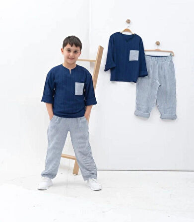 Erkek Çocuk Müslin Takım