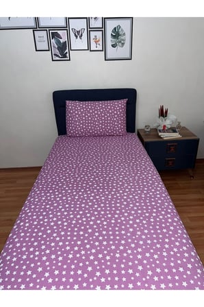 Tek Kişilik Lastikli Çarşaf (Yastıklı)