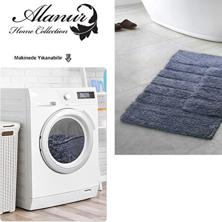 Alanur Home Fiesta El Tufting & Pamuklu 2 Li Banyo Paspası