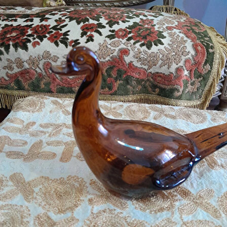 Antika Murano Cam Kuş