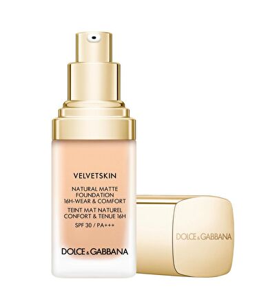 Dolce&Gabbana Velvetskin 130 Beige 30 ml Natural Mat Fondöten  