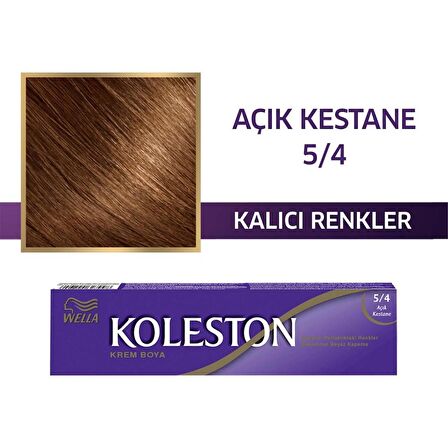 Koleston Tüp Boya 50 ml - 5.4 Açık Kestane 3 Adet