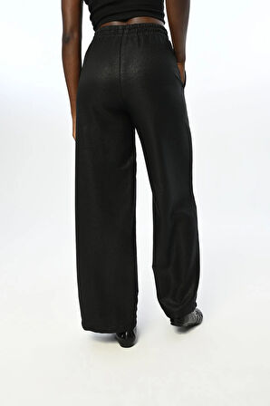 KADIN BELİ LASTİKLİ BOL PAÇA SİMLİ PANTOLON