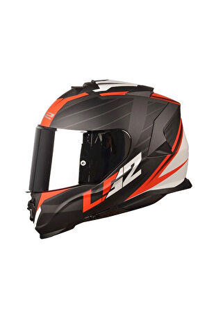 Storm 2 Nerve Mat Siyah-kırmızı Kask (gri Camlı )