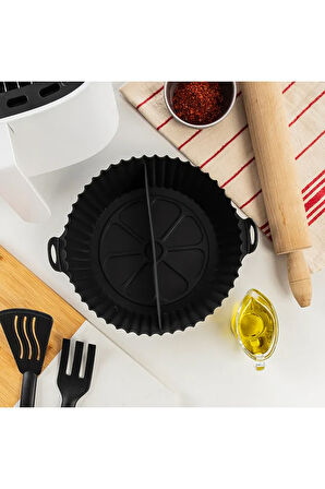 Bölmeli Airfryer Silikon Pişirme Kabı Bpa Free