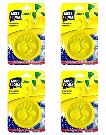 Miss Flora Limon Bulaşık Makinesi Parlatıcı Ferahlatıcı 4 Adet