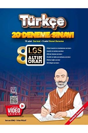 LGS ALTIN ORAN 8.SINIF TÜRKÇE 20 DENEME SINAVI