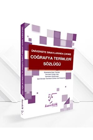 COĞRAFYA TERİMLERİ SÖZLÜĞÜ