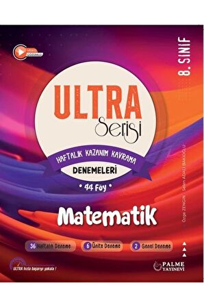 8.Sınıf Ultra Serisi Matematik Denemeleri 44 föy