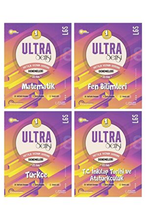 LGS 8. Sınıf ULTRA SERİSİ 1.DÖNEM MATEMATİK FEN TÜRKÇE VE iNKILAP DENEMELERİ