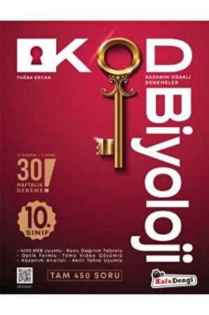 10. Sınıf KOD Biyoloji Haftalık Sarmal Deneme