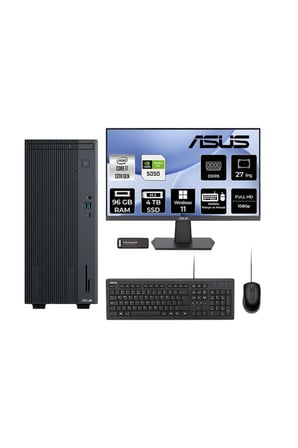 ExpertCenter P500 i7 13620H 96GB 4TB SSD RTX5050/8GB W11H Masaüstü Bilgisayar + 27" Monitör