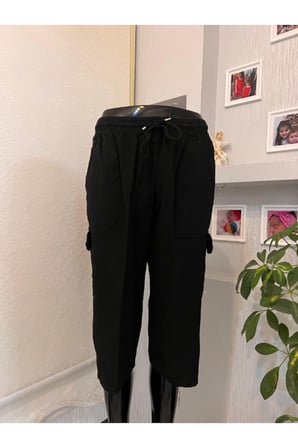 Unisex M-5XL beden %100 Natural Hambezi Keten Komando Cep  Kapri