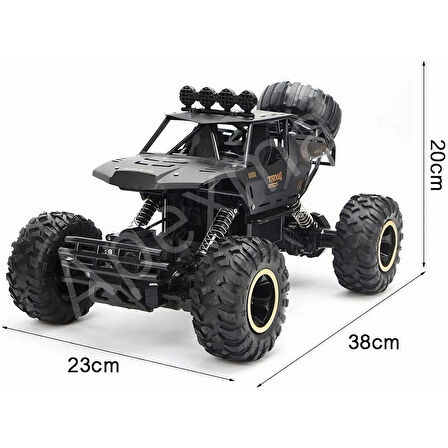 2.4GHz Uzaktan Kumandalı 1:12 Ölçek 7.4V Şarjlı 4x4 Off-Road Rock Crawler - Oyuncak Rc Arazi Aracı