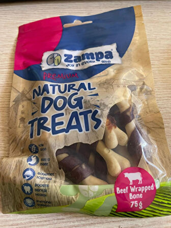 Zampa KÖPEK ÖDÜL MAMASI DANA ETLİ PARÇACIKLI 75 GR ( 12'Lİ )