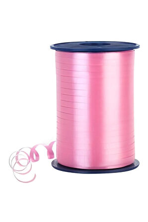Pastel Açık Pembe Rafya Şerit 8 Mm X 200 M