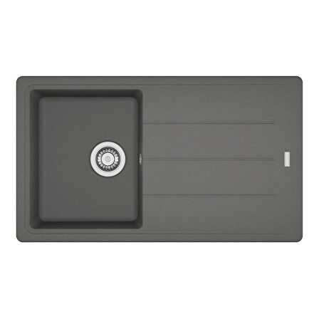 Franke Basis BFG 611-86 Stone Grey Granit Evye-Active Plus Doccia 2.0 Batarya Seti