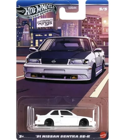 Hot Wheels Silver Compact Kings 91 Nissan Sentra Se-R