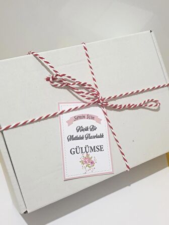 Senin için Küçük Bir Mutluluk Getirdim Gülümse Kartı 50 Adet