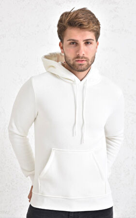 Kapüşonlu 3 İplik Sweatshirt