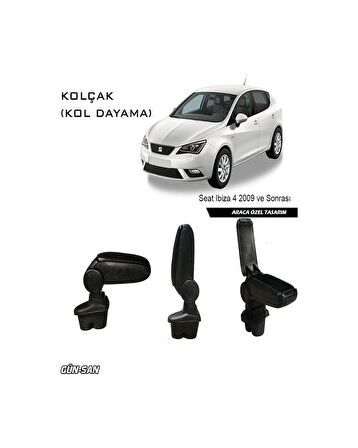 SEAT İBİZA 4 2009-2016 OMSA SİYAH KOL DAYAMA