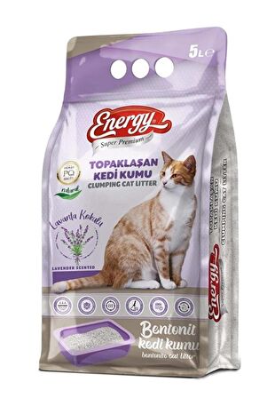 Energy Pet Food Energy SUPER PREMIUM ENERGY Bentonit Kedi Kumu Lavanta Kokulu 5 lt