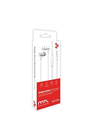 F17 Pro Uyumlu Tak Çalıştır Stero 3.5mm Jack Kulaklık MT-A270