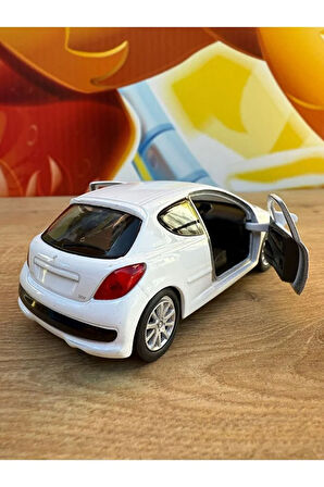 Peugeot 207 Diecast Model Araba Oyuncak Metal Model Araba Peugeot 207 Açılan Kapılar