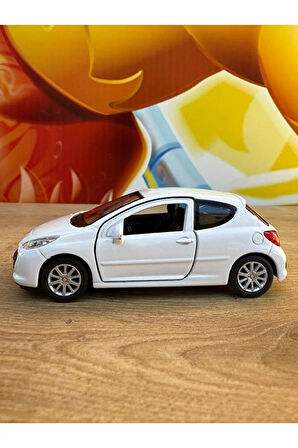 Peugeot 207 Diecast Model Araba Oyuncak Metal Model Araba Peugeot 207 Açılan Kapılar