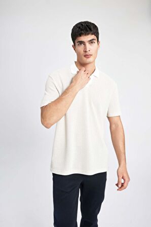 DeFacto Regular Fit Polo Yaka Desenli Kısa Kollu Tişört B6548AX24SPBG732