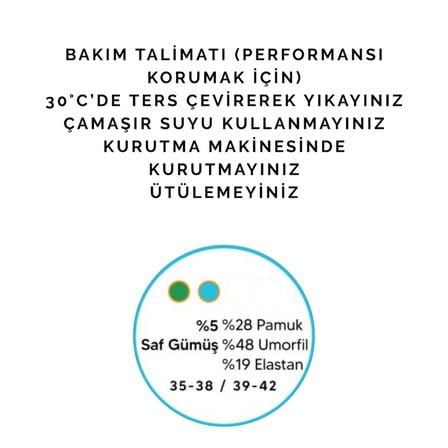 Gümüş Terapi Çorapları / Koşu & Yürüyüş (Mavi)