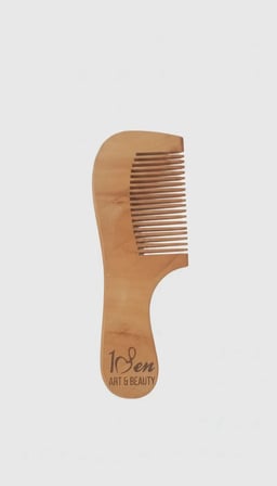 1Sen Art & Beauty Kiraz Ağacı Saç Tarağı – Geniş Dişli Doğal Ahşap Tarak
