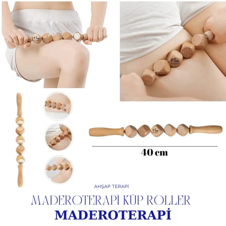 1Sen Art & Beauty Maderoterapi Küp Roller Ahşap Masaj Aleti