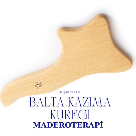 1sen art & beauty maderoterapi kazıma küreği balta ahşap masaj aleti