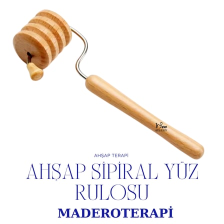 maderoterapi spiral rulo ahşap masaj aleti- yüz masaj aleti