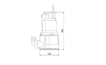 Grundfos KPC 24/7 Sürekli Çalışmaya Uygun Dalgıç Pompa - Temiz Su 350 Watt