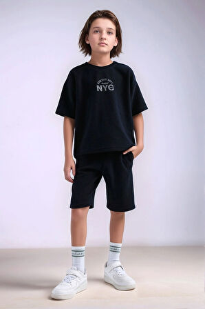 Erkek Çocuk Giyim T-Shirt & Şort İkili Takım LL.P01.O2.L01.003