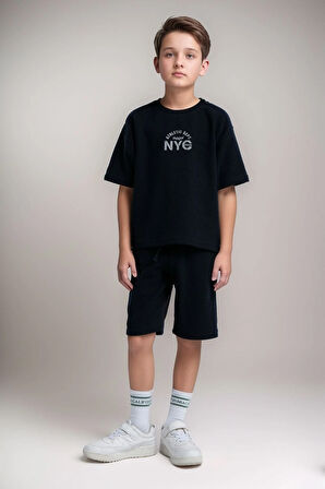 Erkek Çocuk Giyim T-Shirt & Şort İkili Takım LL.P01.O2.L01.003