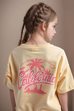 Kız Çocuk Giyim %100 Pamuk T-Shirt & Şort İkili Takım LL.P01.O2.L01.007