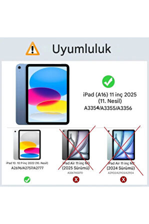 iPad 11.nesil A16 11INÇ/10.NESIL 10.9inç Uyumlu Tablet Nano Ekran Koruyucu
