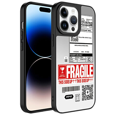 iPhone 14 Pro Kılıf Aynalı Desenli Kamera Korumalı Parlak  Mirror Kapak